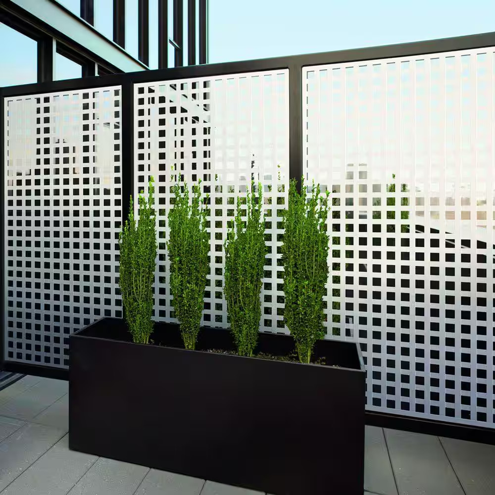 8 Ft. White Vinyl Lattice Divider