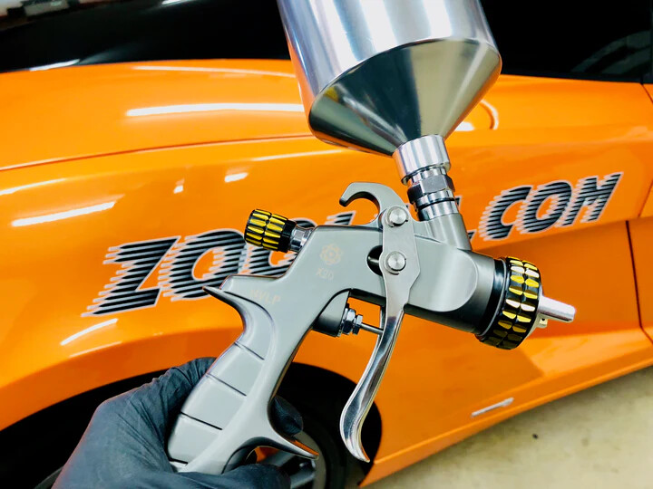 ATOM X20 LVLP Auto Paint Spray Gun – Gravity Feed Kit + GunBudd