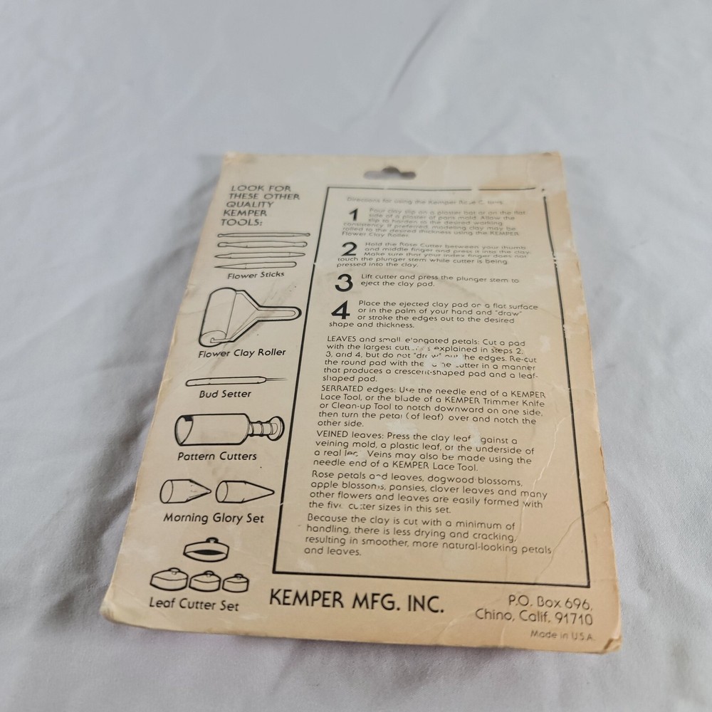 Vintage Kemper Tools Rose Cutter Set K50