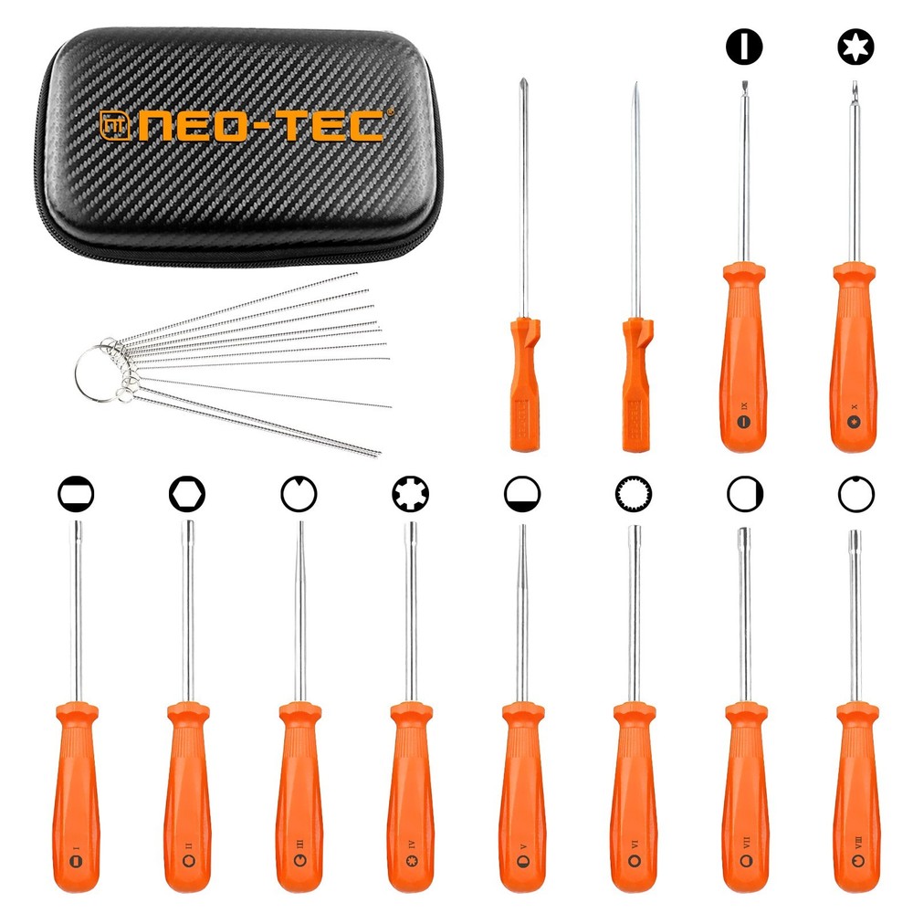 12 Pcs Carburetor Adjustment Kit Carb Tune up Adjusting Small Engine + Tool Kit