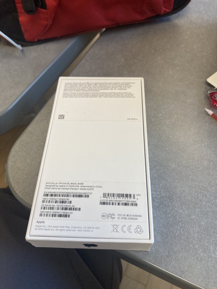iPhone SE 2020 Empty Box Only