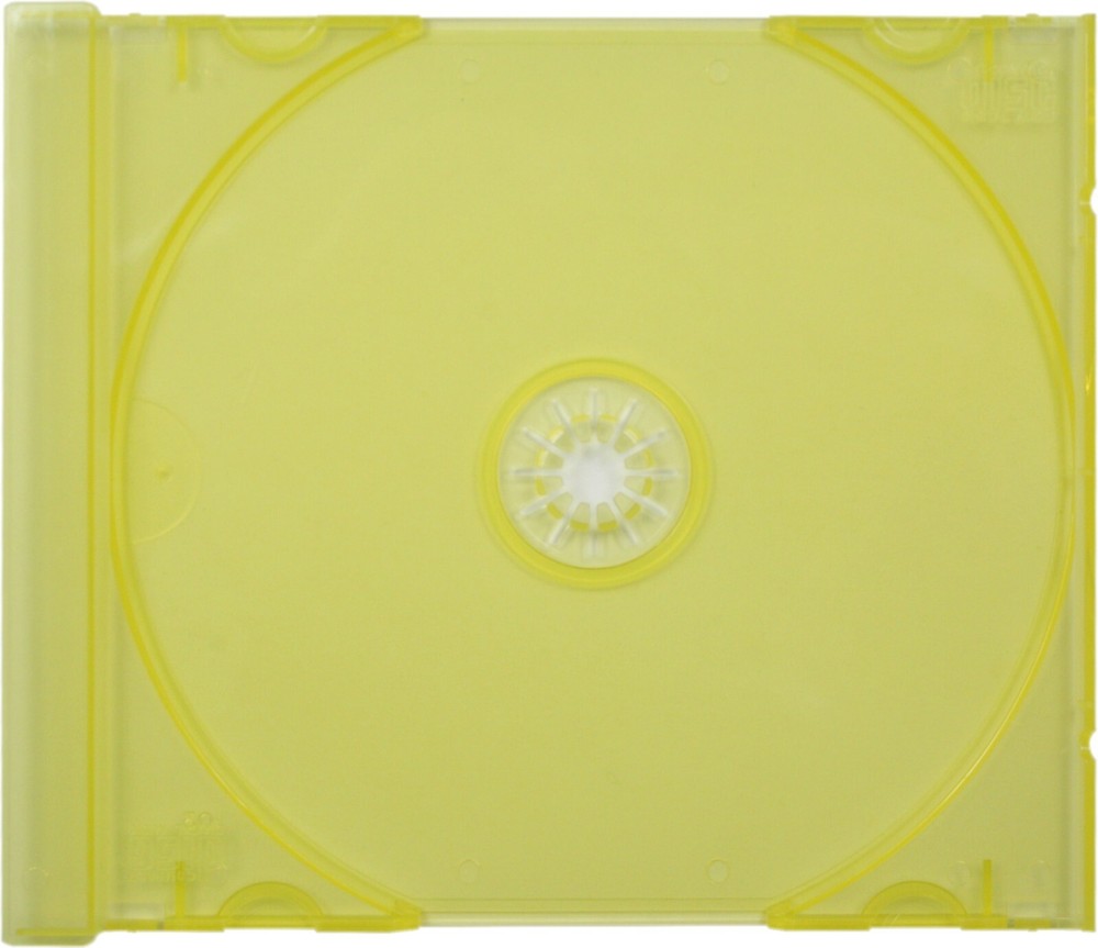 (25) CD Trays - Standard Replacement Inserts Colored Transparent Yellow CDIS80TY