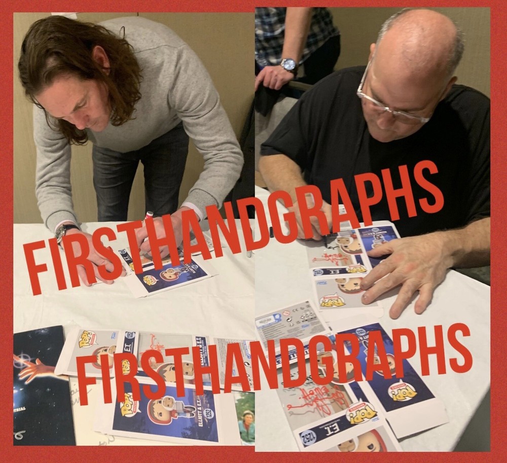 Henry Thomas￼ & Matthew DeMeritt Signed Autographed Funko Pop E.T. JSA