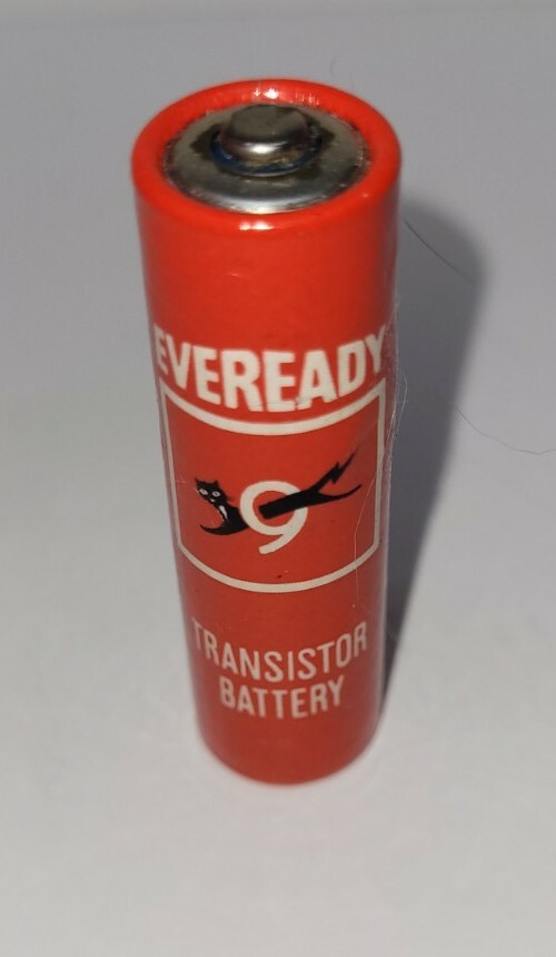 Eveready Red AA Black Cat Battery (non-functional)