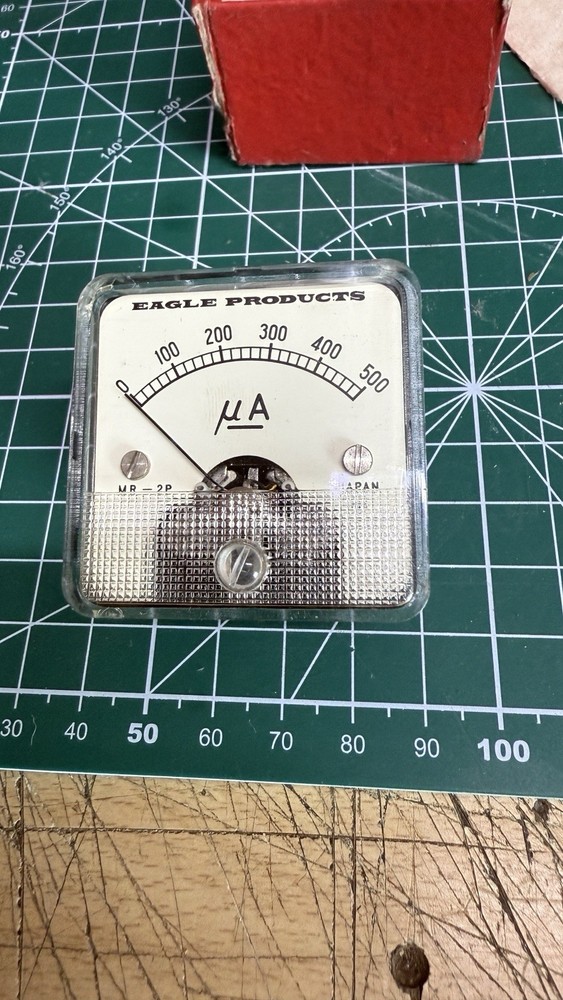 VINTAGE EAGLE MICRO AMMETER - BRITISH - NOS