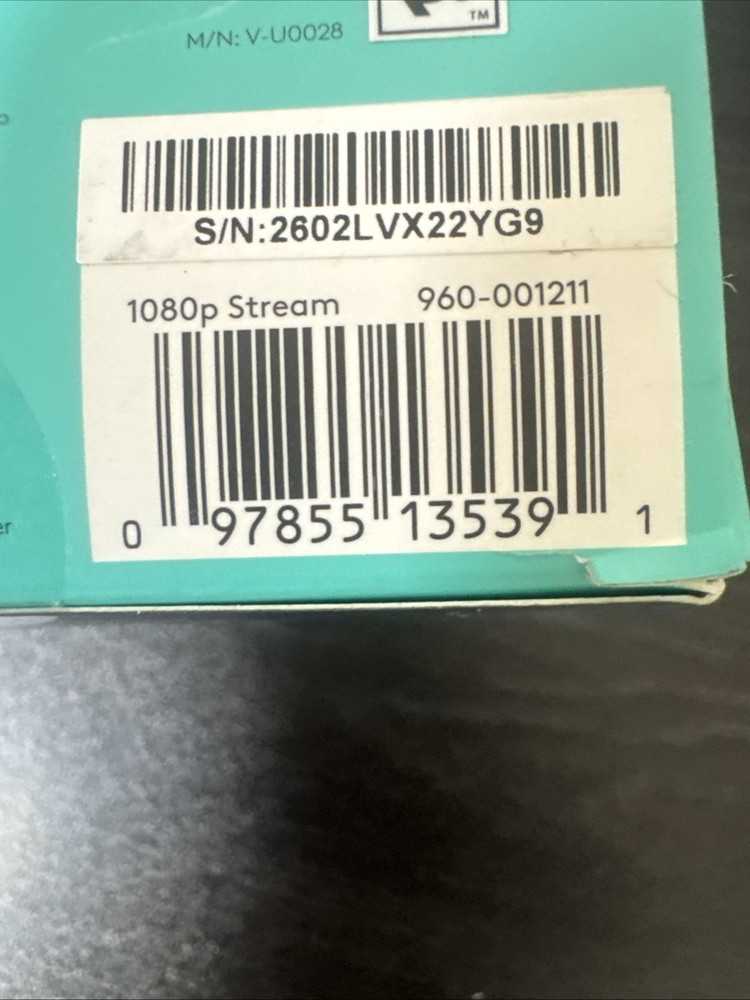 Logitech 1080p Pro Stream Webcam Black brand new sealed!!!