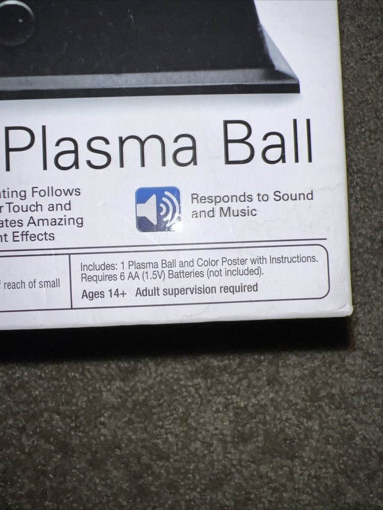 Smithsonian Plasma Ball New Open Box