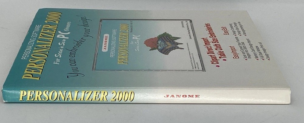 Janome Customizer 2000 Customizing Software Disc Only
