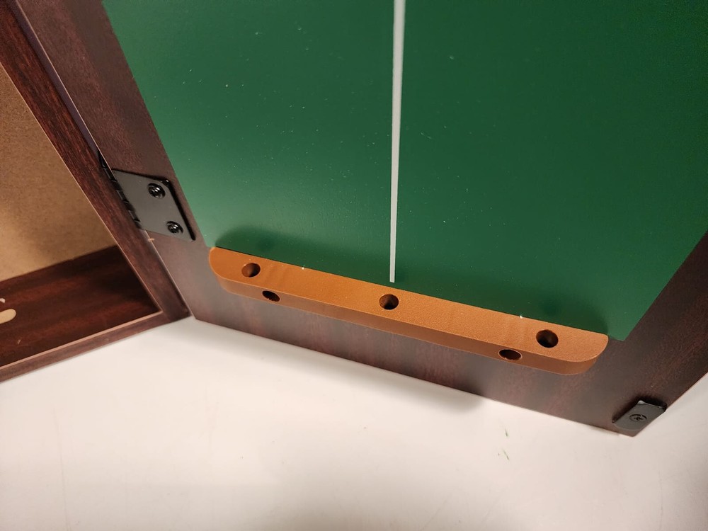 Thin Blue Line Dart Board Cabinet — Handcrafted Game Room Decor