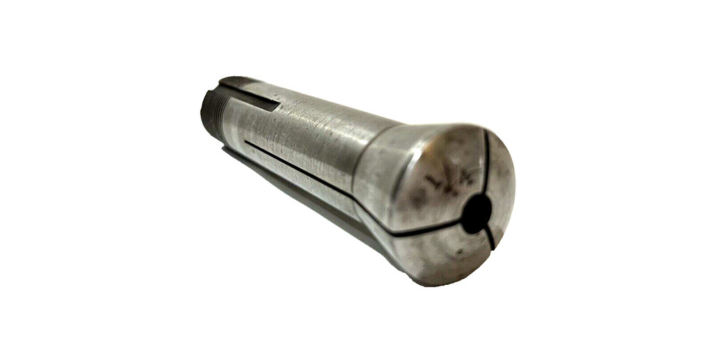 ROUND COLLET SIZE 1/4” PRE-OWNED, EXTERNAL THREADS ONLY JT9