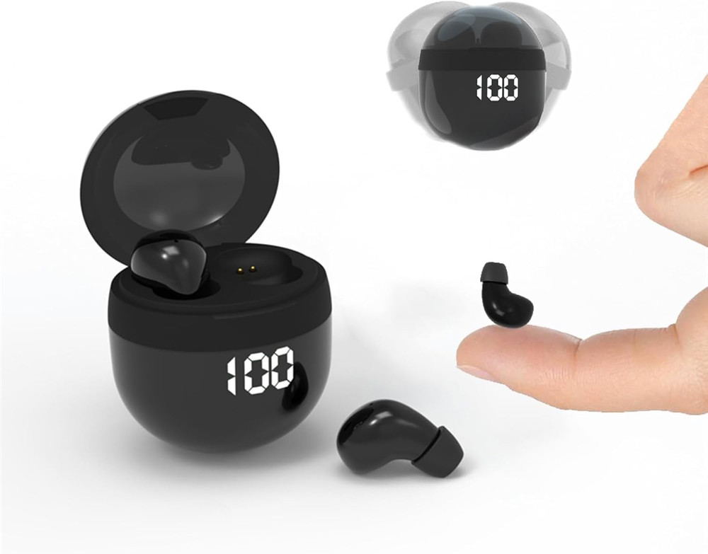 Small Mini Invisible Earbuds for Work Wireless Bluetooth Tiny Low Profile Micro