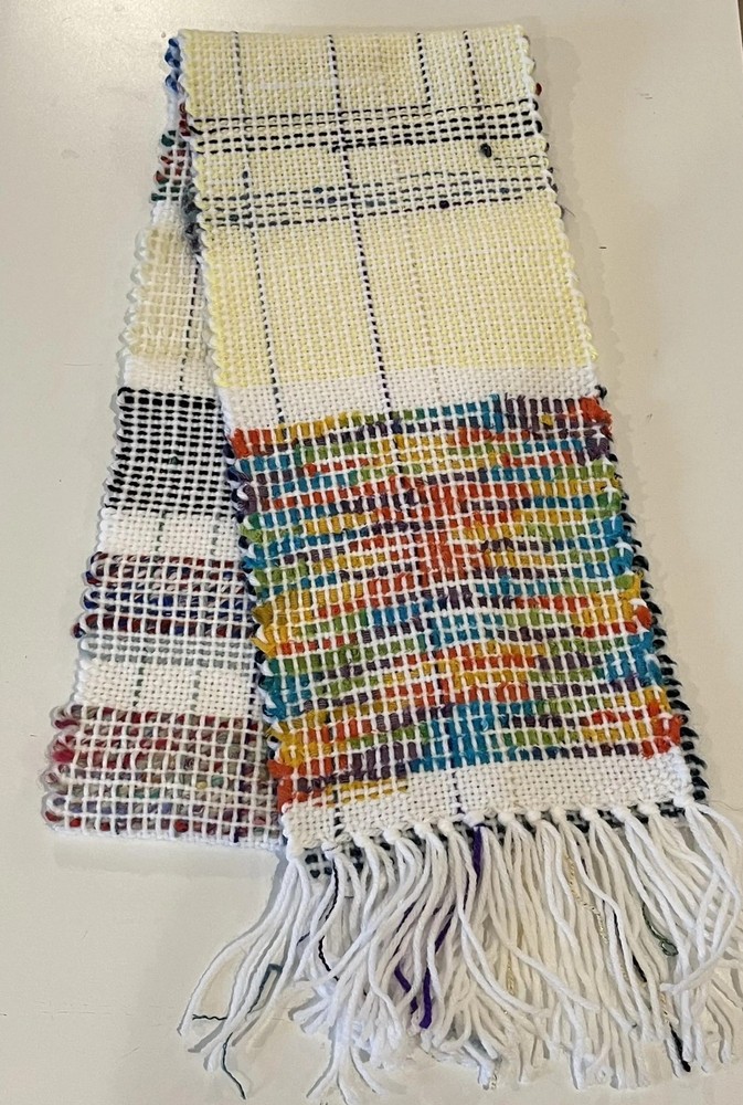 Multi-Colored Hand-Woven Scarf