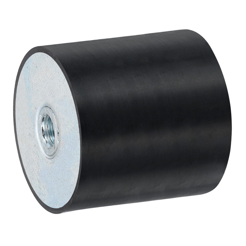 60 x 60mm M12 Thread Female Rubber Mounts Silent Block Base Block