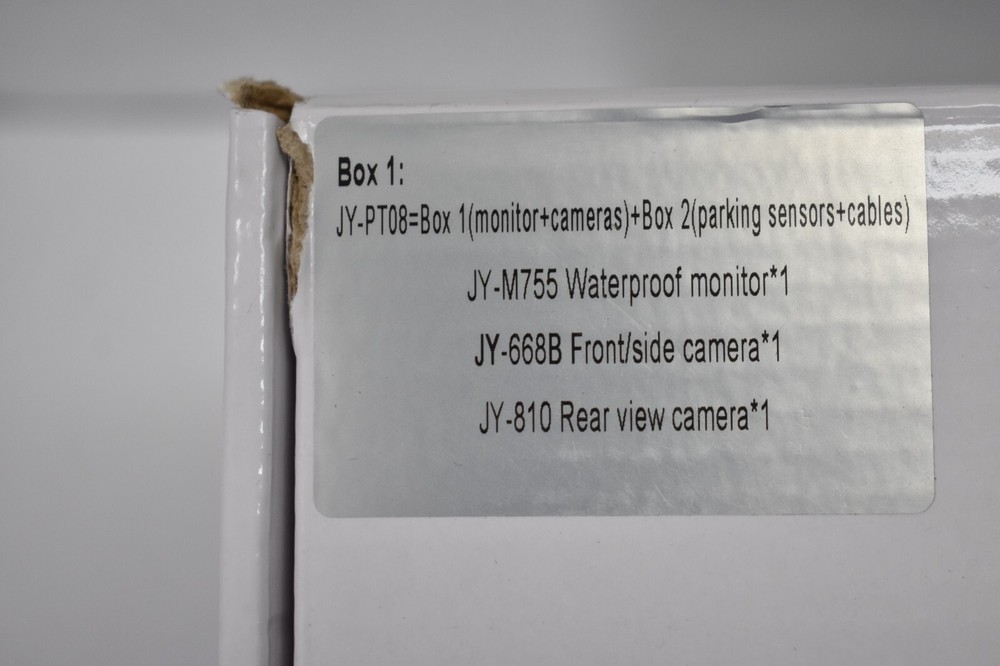 Truck Reversing Radar System Set JY-PT08 Box Missing Pieces Hardware Pack