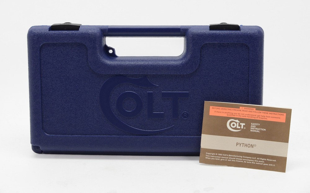 Colt Python Box, OEM Case 1993 Manual, And More!