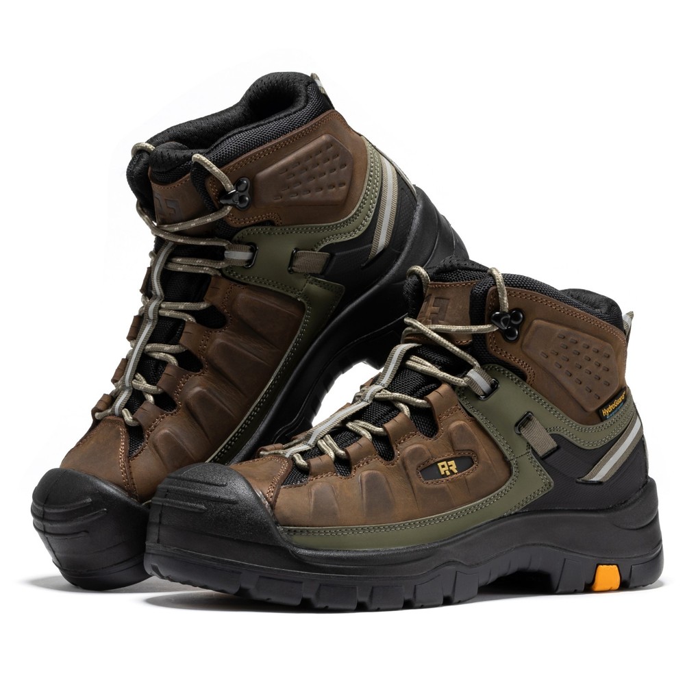 ROCKROOSTER 5"  Waterproof Composite Toe Work Boots for Men, EH Boot