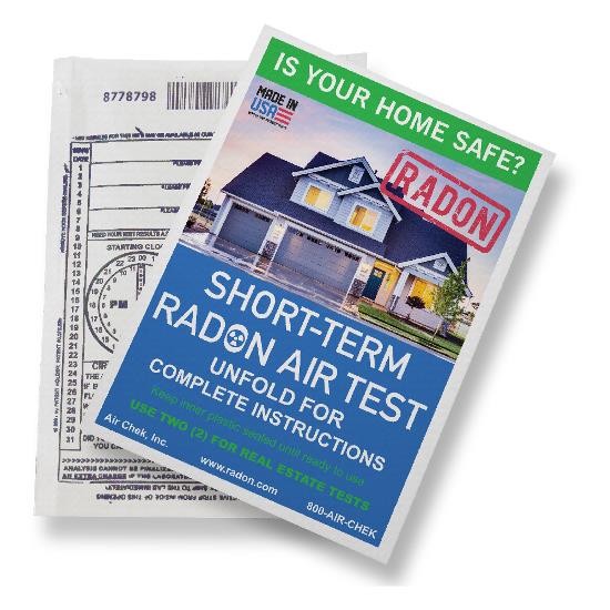Short Term Radon Test Kit