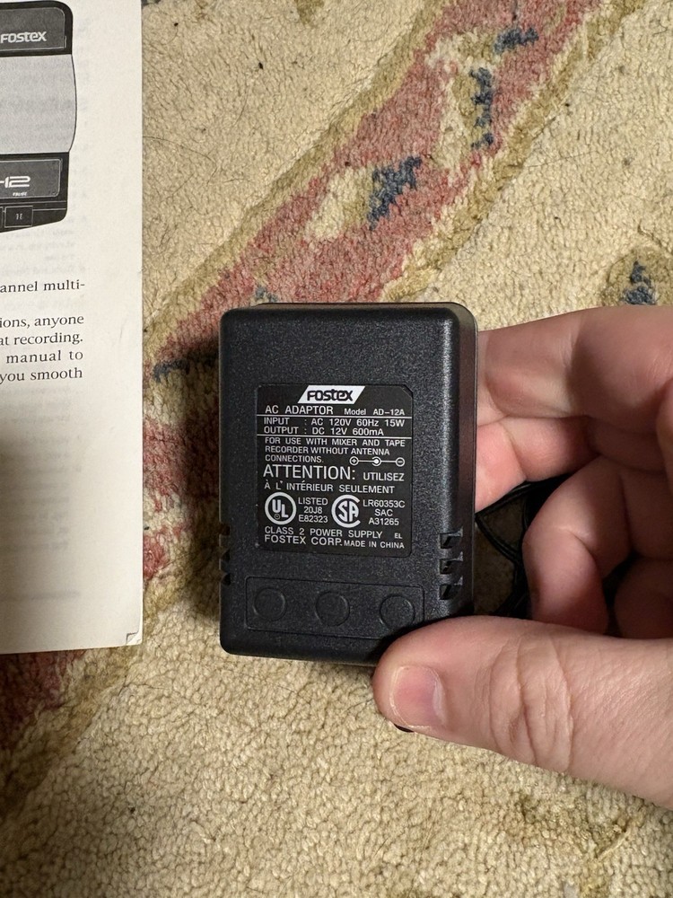 Fostex X-12 Multitracker Cassette Tape Recorder/Mixer/Adapter / Untested