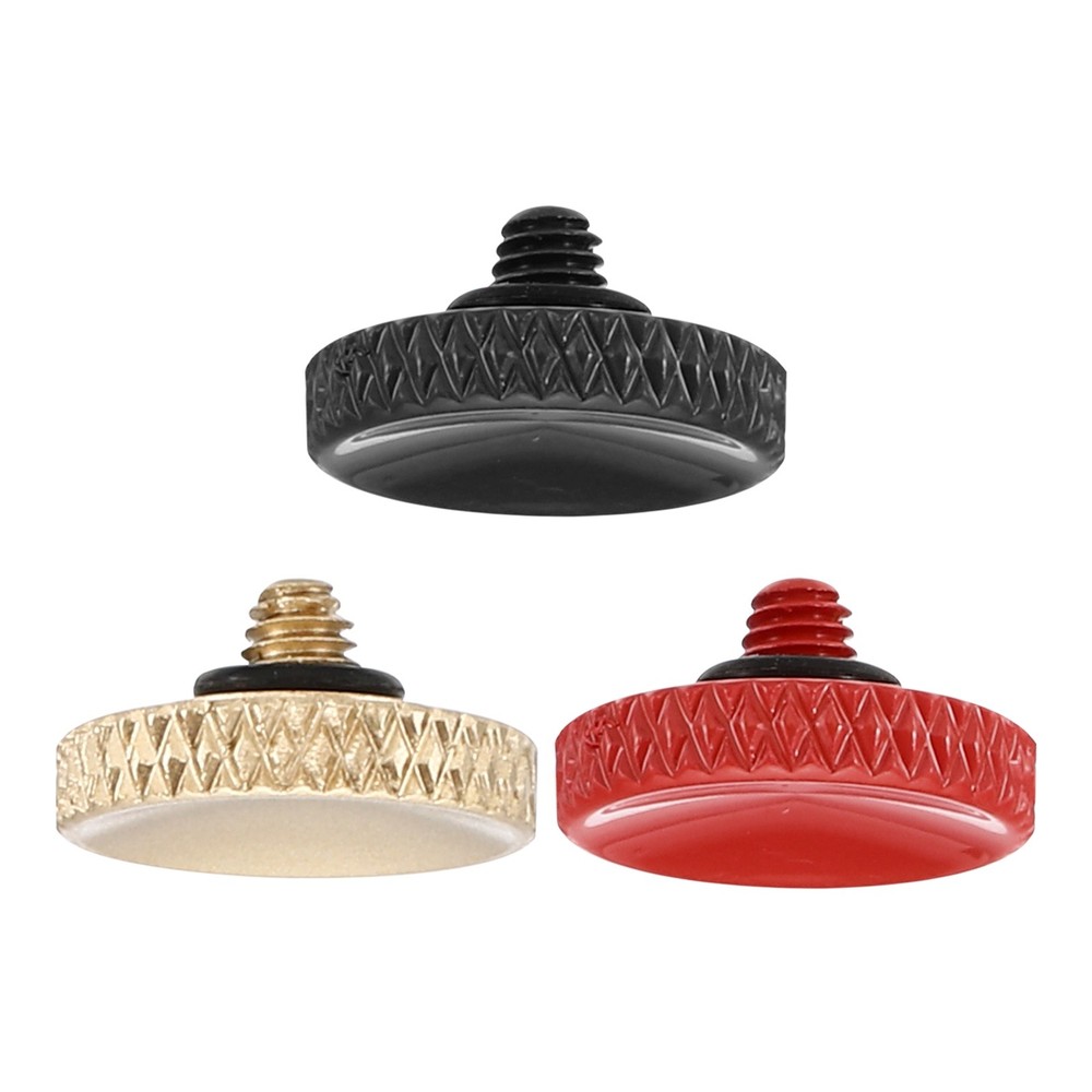 3 Pcs Red Matte Golden Black Camera Shutter Button Soft Shutter Release Button