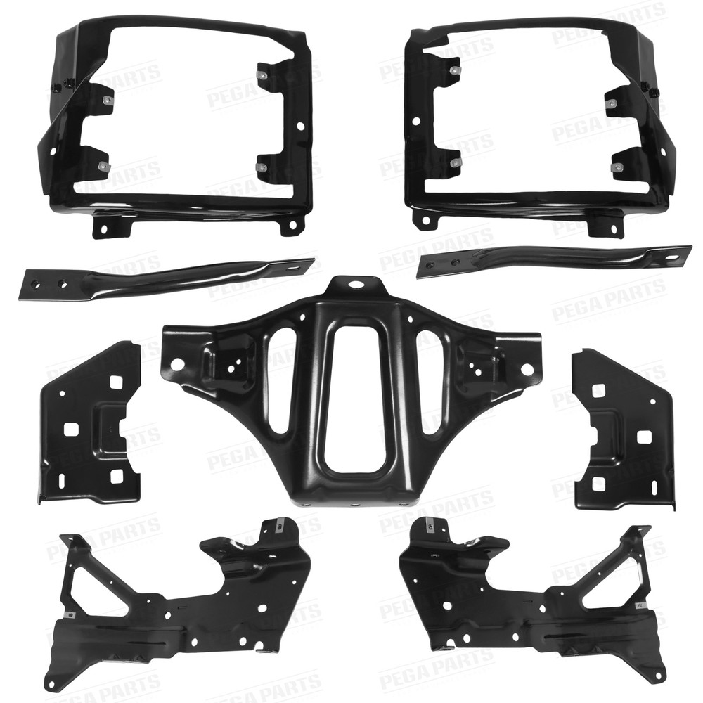 For 2016-2018 Chevy Silverado 1500 Front Bumper Support Mount Bracket Set 9Pcs