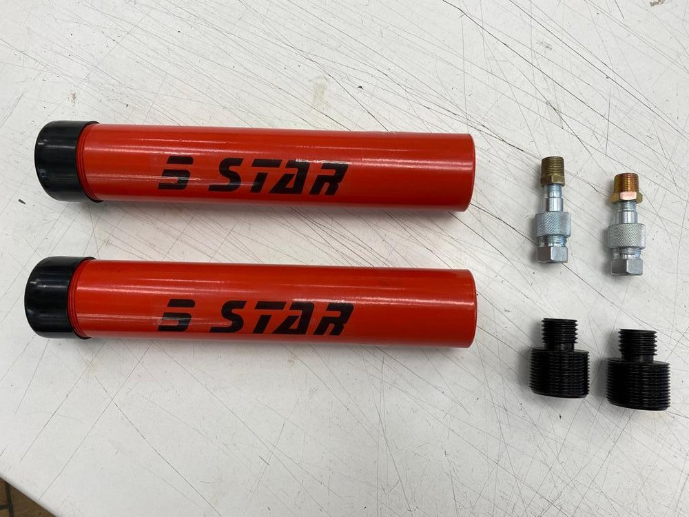 2 X 10 TON 6 INCH STROKE HYDRAULIC RAM AUTO BODY FRAME MACHINE & PULLING POSTS