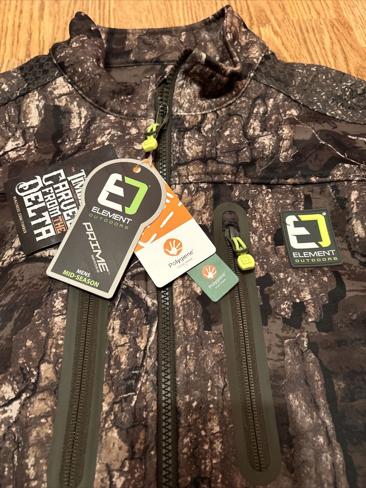 Element Outdoors Prime Series light/mid full zip jacket Realtree Timber-Medium