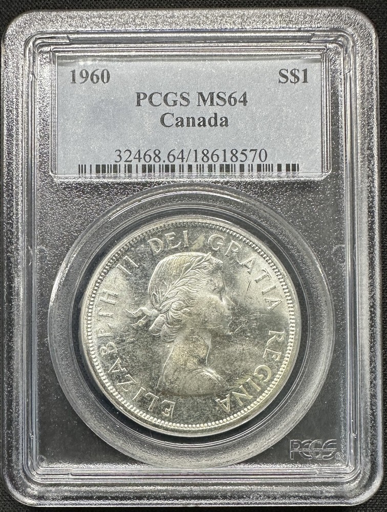 Canada - 1960 Silver Dollar - PCGS MS64 - LUSTROUS & CHOICE SURFACES!