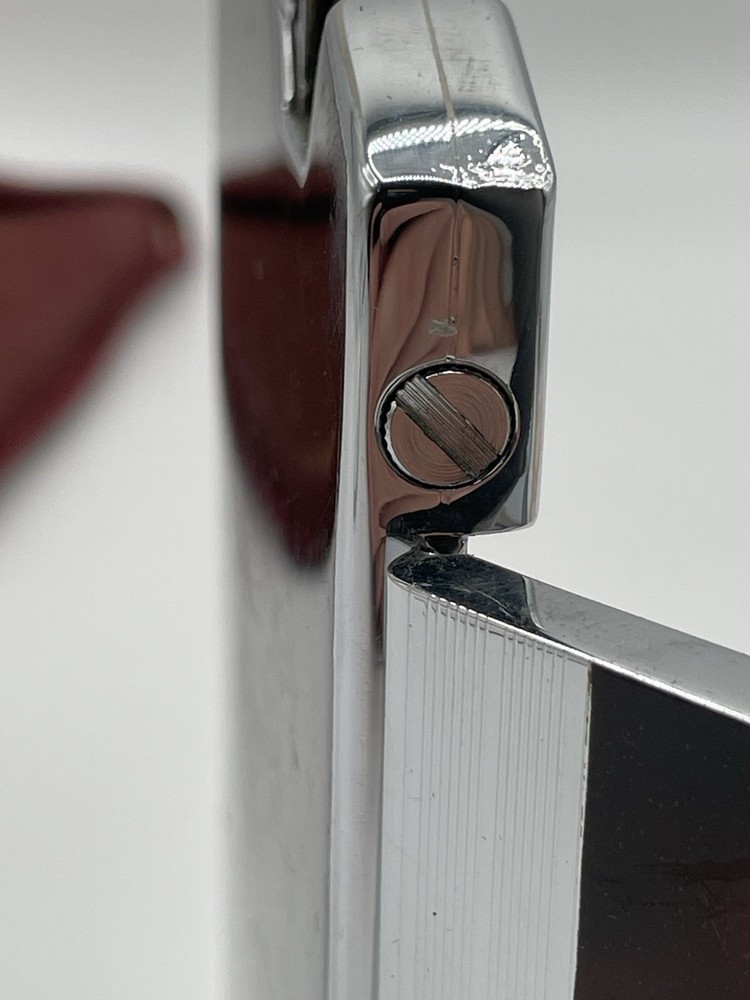 Vintage RONSON Art Deco Lighter / Large Cigarette Case Holder With Felt Case