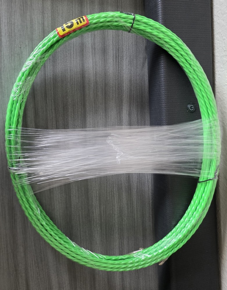 15m Fishing Tape Electrical Wire Threader Wire Puller for Pulling Wire Line,D4.5