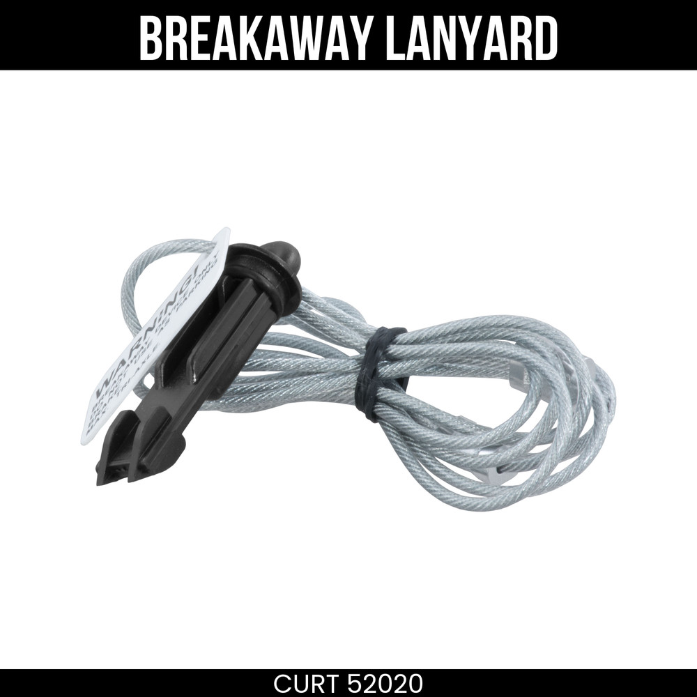 CURT Replacement Trailer Breakaway Switch Lanyard with Cable 52020
