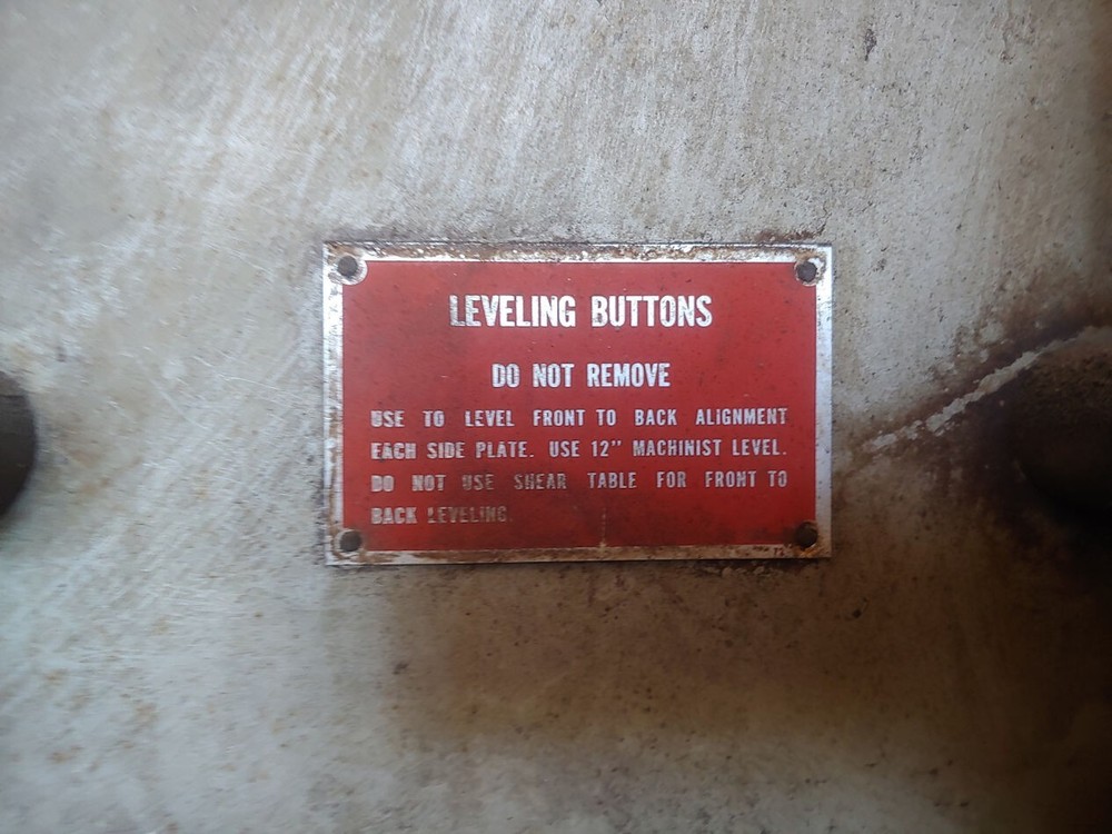 1/4" X 12' Pacific 250B Hydraulic Shear 3 Phase