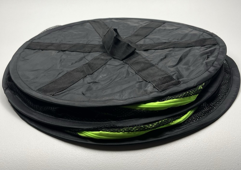 2ft 2-Layer Hanging Herb Mesh Rack Foldable Drying Net with Zippers