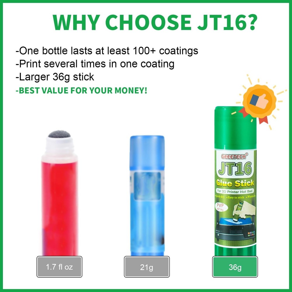 3D Printer Glue Stick 6 Pack, Perfect First Layer Adhesion, Prevents Warping ...