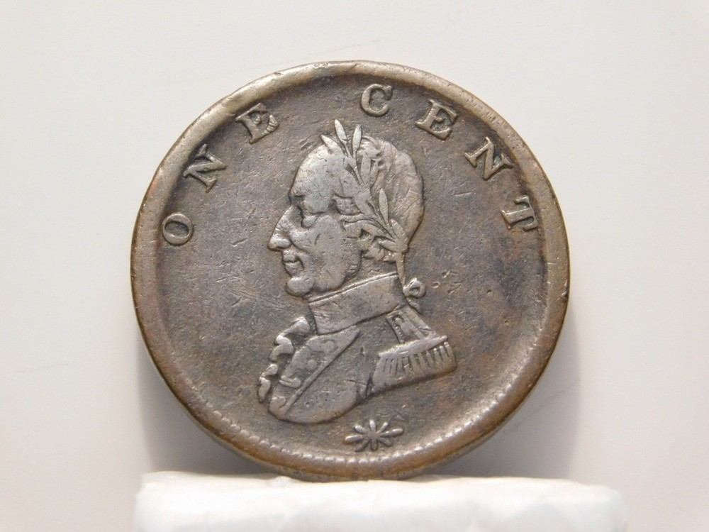Washington piece, undated, double headed one cent