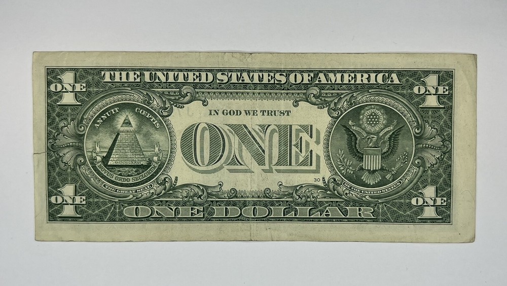 2017 $1 One Dollar Bill Note Error *Bookend Misaligned Miscut Misprint Offset*