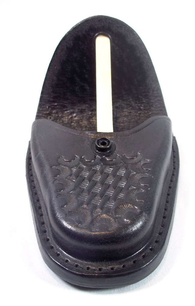 Gould & Goodrich Handcuff Case B70W Leather Weave Pattern - Used