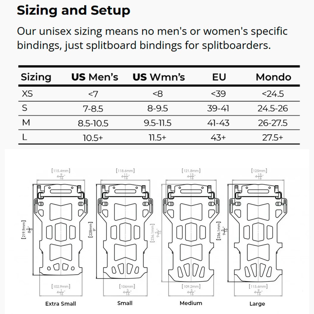 SPARK R&D Surge ST Pro Medium Black/Green Splitboard Bindings (B32062526)