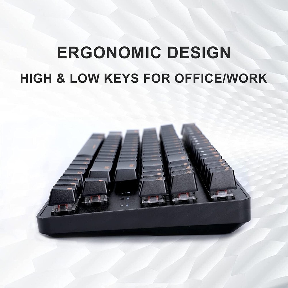 Wireless Working Keyboard, DAREU TKL Ergonomic Mechanical Wireless Keyboard