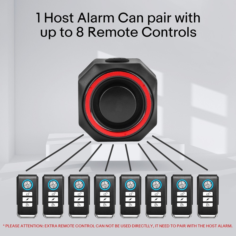 Electrical Moped Alarm System Cycling Tail Light Sensitivity Volume Adjustable