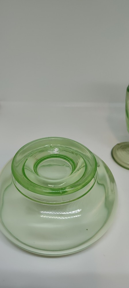Vintage Vaseline Dresser Set