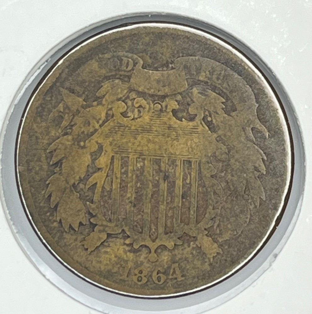 1864 Two Cent Large Motto  *TWOC100