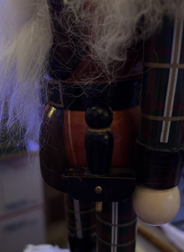 Creative Design Nutcracker Brown & Black Plaid Soldier 15”