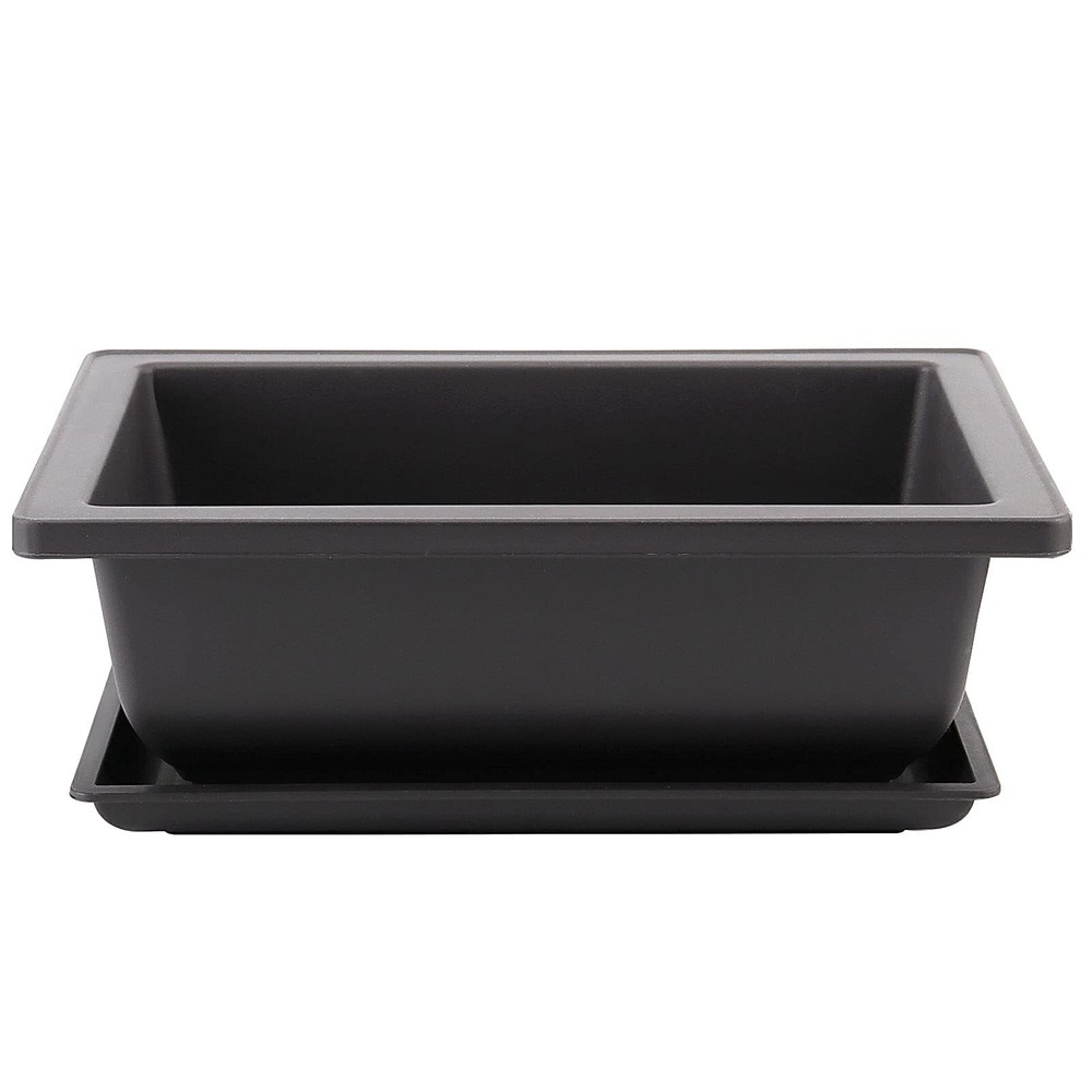 25 PCS 6.5 Inch Plastic Bonsai Training PotsThicken Rectangular Plastic Growi...