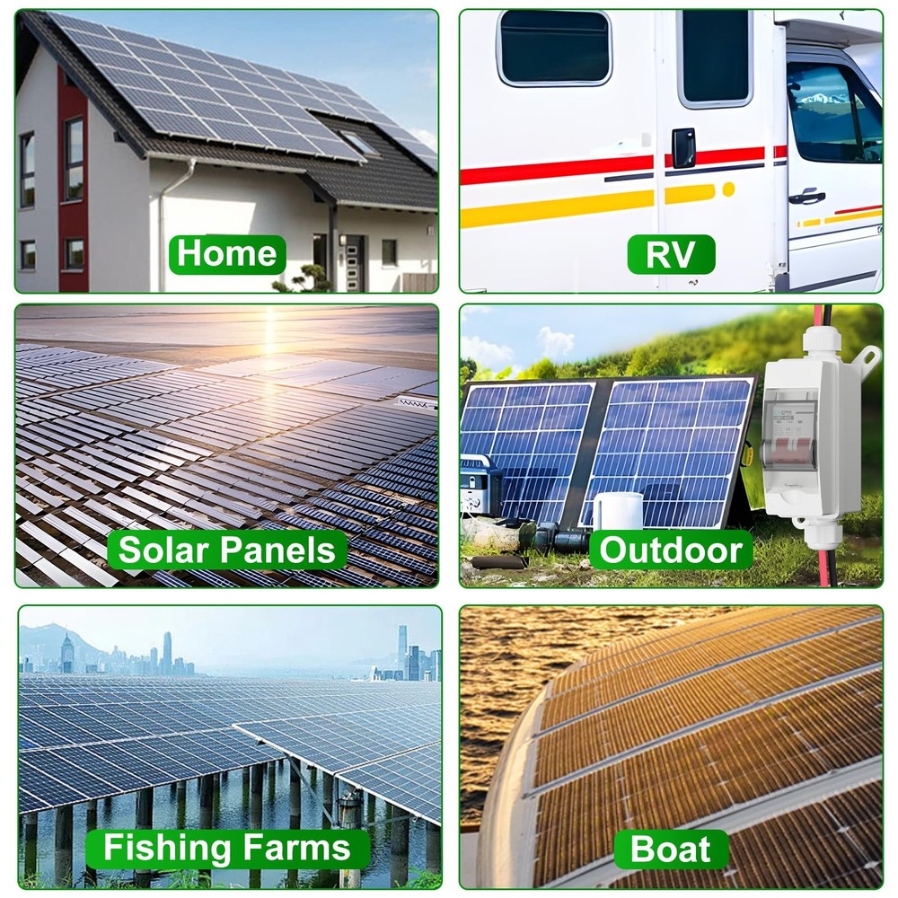 CNLonQcom Solar Panel Disconnect Switch 32 Amp 500V DC Miniature Circuit Brea...