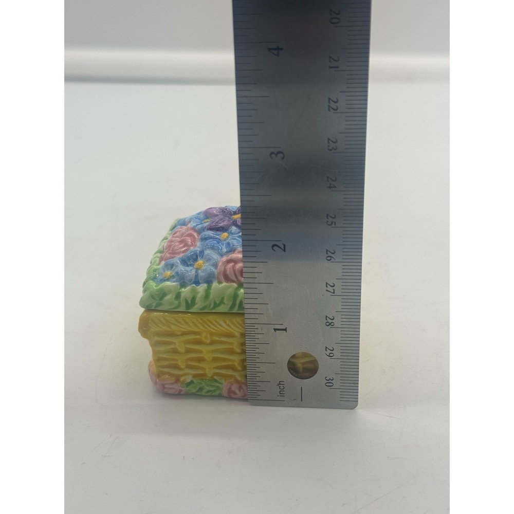 JCM Trinket Basket Flower Basket Theme Spring