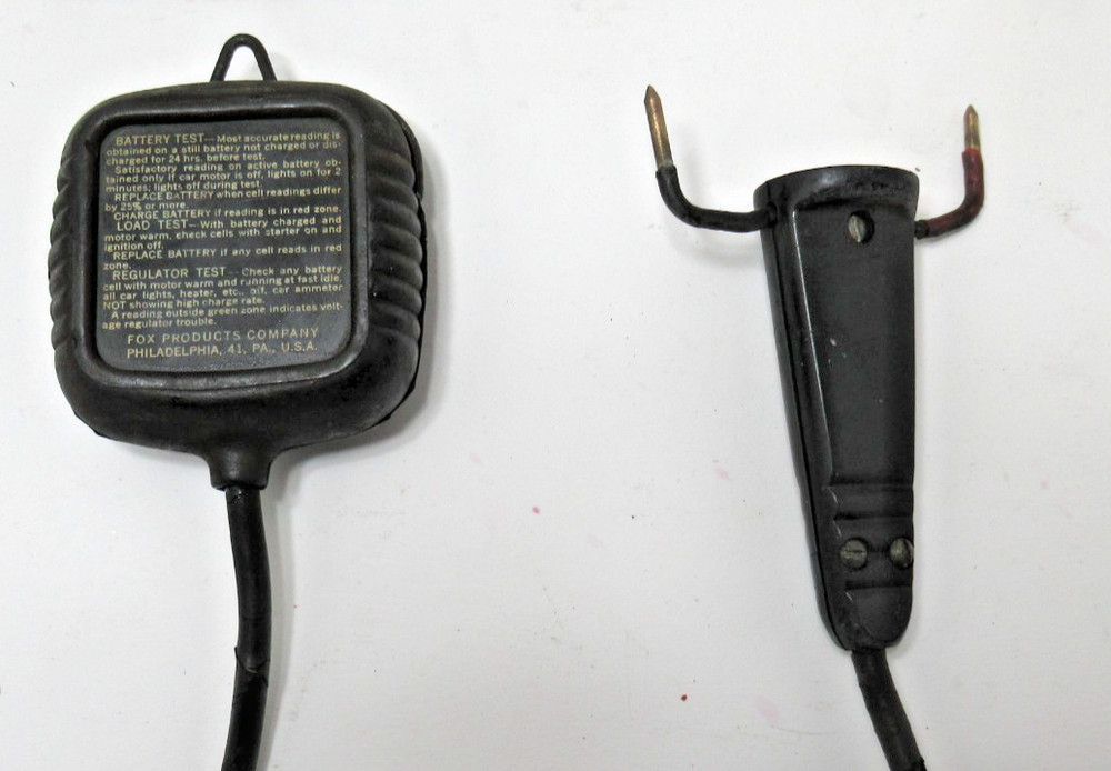 VINTAGE FOX TRIPLCHEK BATTERY TESTER