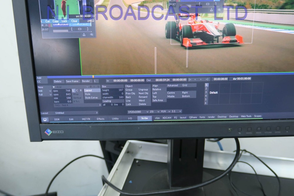 Grass Valley Quantel Rio 4K grading system with 86Tb raid arrays and more Softw