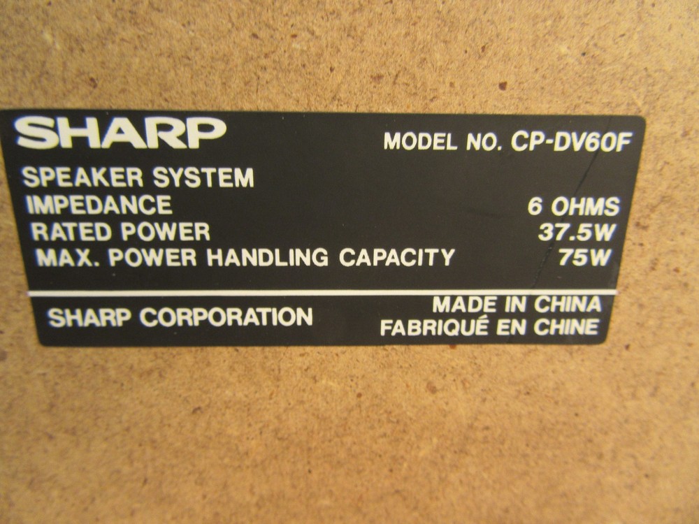 Three Sharp Component Speakers