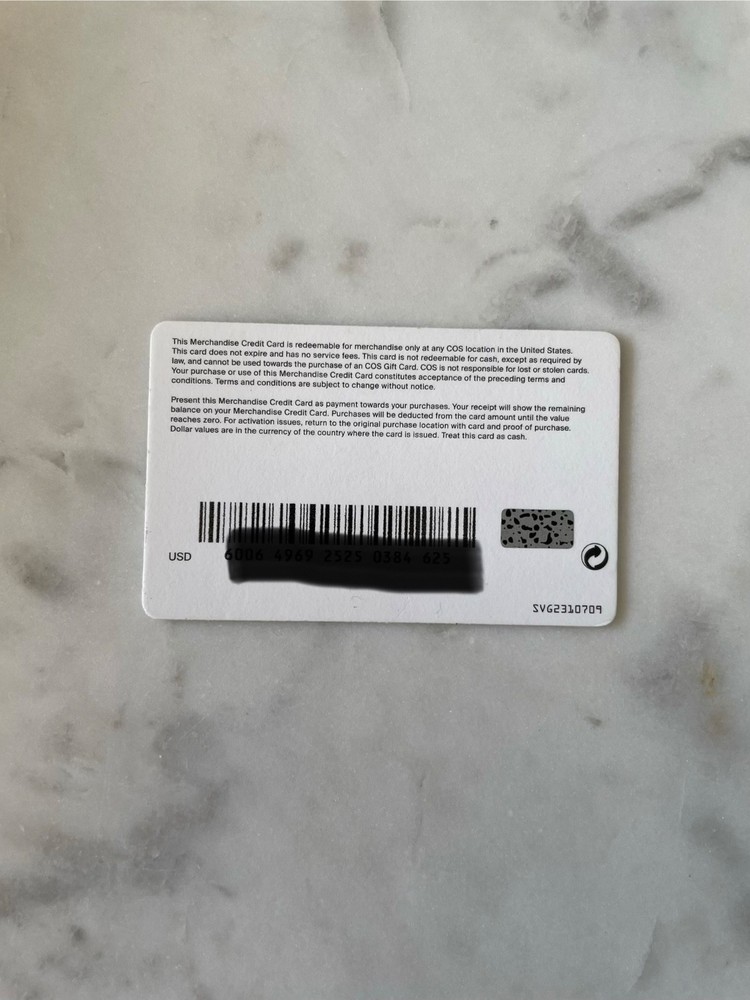 $206 COS Gift Card