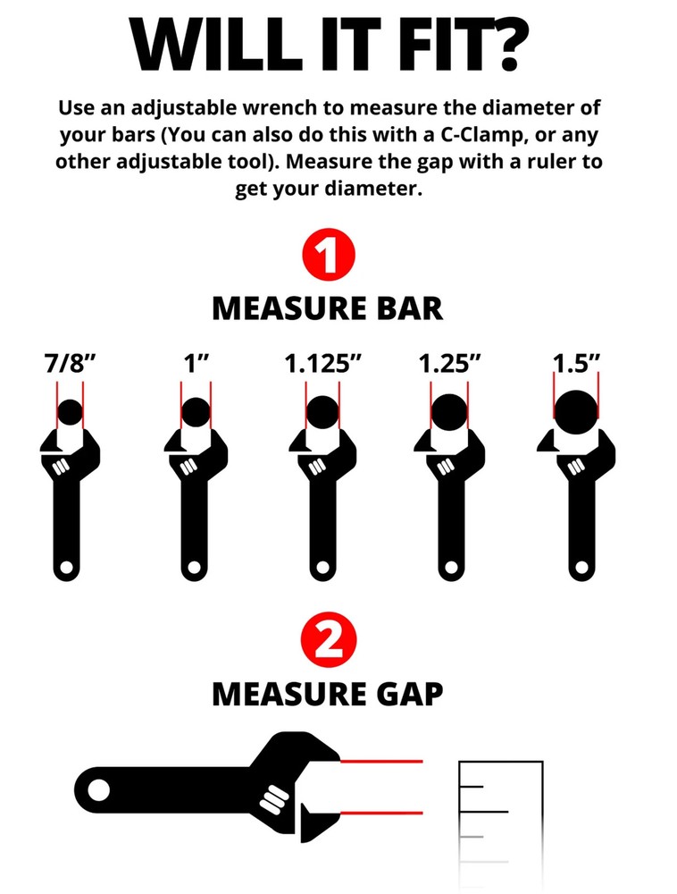 TACKFORM Mount for 1.5" Handlebars | Black